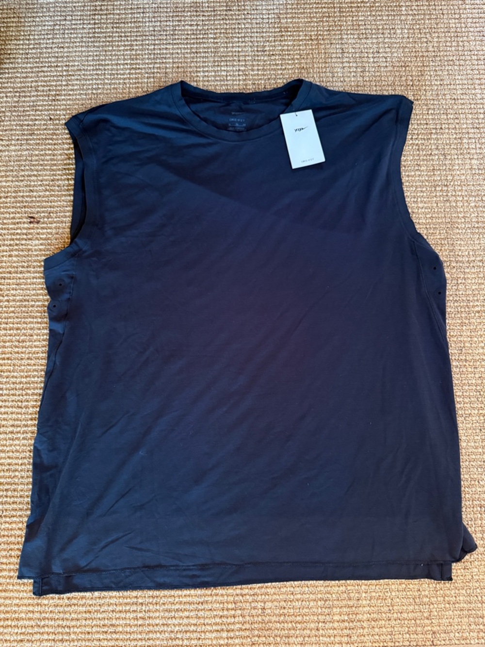 NWT Nike Sleeveless Black Muscle Tee XL
